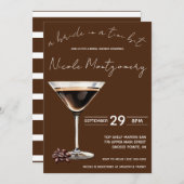 エスプレッソマルティーニブライドinアティニビットブライダルシャワー 招待状 (正面/裏面)