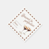 エスプレッソマルティーニブラウン30歳のパーティー スタンダードカクテルナプキン (角)