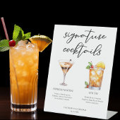 エスプレッソマルティーニマイタイカクテル結婚ズメニュー 台座サイン