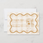 エスプレッソマルティーニラブイズブルーイングブライダルシャワー サンキューカード (正面)