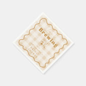 エスプレッソマルティーニラブイズブルーイングブライダルシャワー スタンダードカクテルナプキン (角)