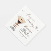 エスプレッソマルティーニラブイズブルーイングブライダルシャワー スタンダードランチョンナプキン (角)