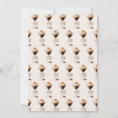 エスプレッソマルティーニラブイズブルーイングブライダルシャワー 招待状 (裏面)