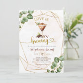 エスプレッソマルティーニラブイズブルーイングブライダルシャワー 招待状 (スタンド正面)