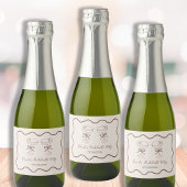 エスプレッソマルティーニ手描きバチェロレッテ スパークリングワインラベル