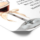 エスプレッソマルティーニ日付ナイトアイディア標識 ポスター (角)