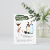 エスプレッソマルティーニ |ホリデーカクテルレシピ カード (スタンド正面)