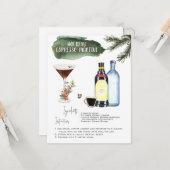 エスプレッソマルティーニ |ホリデーカクテルレシピ カード (正面/裏面インサイチュ)