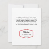 エスプレッソマルティーニ |ホリデーカクテルレシピ カード (裏面)