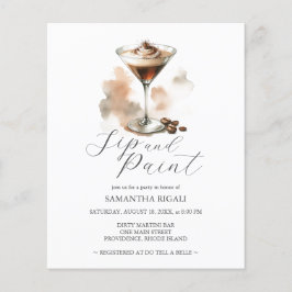 エスプレッソマルティーニSIP & 絵を描Flyer チラシ