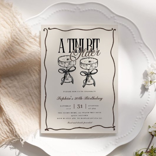 エスプレッソ予測できなマルティニTiniビット古い誕生日 招待状