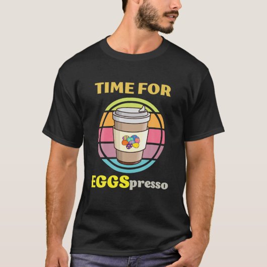 エスプレッソ恋人エッグイースターモールの時間 Tシャツ (正面)