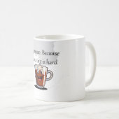 エスプレッソ生存 コーヒーマグカップ (正面右)