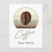 エスプレッソ用コーヒー豆及びレトロバリスタ シーズンポストカード (正面)