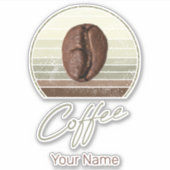 エスプレッソ用コーヒー豆及びレトロバリスタ シール (正面)