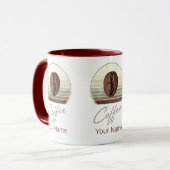 エスプレッソ用コーヒー豆及びレトロバリスタ マグカップ (正面左)