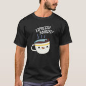 エスプレッソ自分おもしろいのコーヒーパン Tシャツ (正面)
