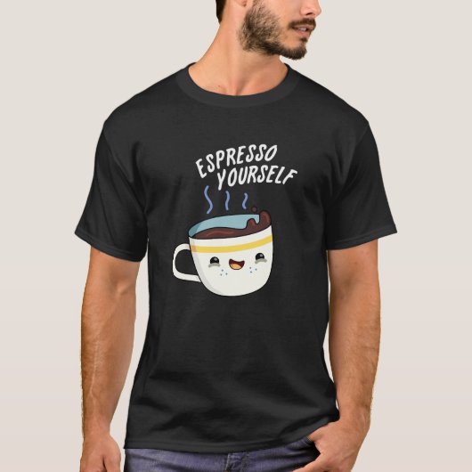 エスプレッソ自分おもしろいのコーヒーパン Tシャツ (正面)