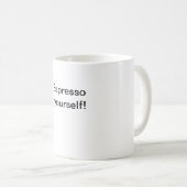 エスプレッソ自分で! コーヒーマグカップ (正面右)