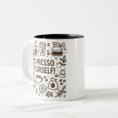 エスプレッソ自分で！ ツートーンマグカップ (正面左)