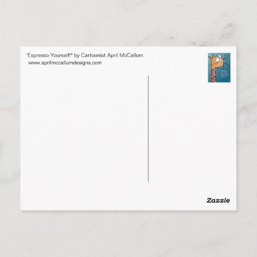 エスプレッソ自分で!漫画はがき ポストカード (裏面)
