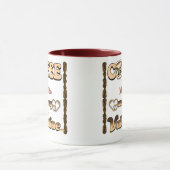 エスプレッソ自分、愛するコーヒーは私の贈り物 マグカップ (中央)