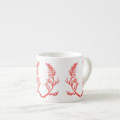 エスプレッソ葉マグ上の杉の木 エスプレッソカップ (正面右)