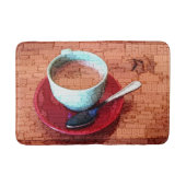 エスプレッソ カップとスプーン ワード クラウド バスマット (正面)