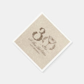 エスプレッソ・ティニさんエレガント30歳の誕生日 スタンダードカクテルナプキン (角)