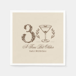 エスプレッソ・ティニは30歳の誕生日を迎えた スタンダードカクテルナプキン