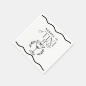 エスプレッソ | マティーニ | カクテル誕生日 スタンダードカクテルナプキン (角)