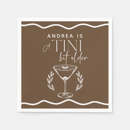エスプレッソ | マティーニ | カクテル誕生日 スタンダードカクテルナプキン (正面)
