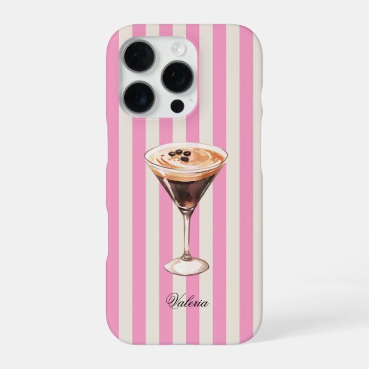 エスプレッソ マティーニ カクテル iPhoneケース (裏面)