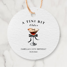 エスプレッソ マティーニ ティニ・ビット・オールダー 誕生日パーティー フェイバータグ