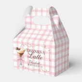 エスプレッソ マティーニ ピンク リボン ベビーシャワー A Tini One フェイバーボックス (裏面サイド)