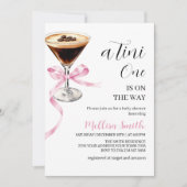 エスプレッソ マティーニ ベビーシャワー A Tini One On The Way 招待状 (正面)