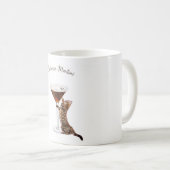 エスプレッソ マティーニ 猫好き コーヒーマグ コーヒーマグカップ (正面右)