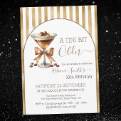 エスプレッソ マティーニ「A tini bit Older」ゴールド バースデー 招待状
