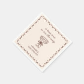 エスプレッソ・マルティニの赤ちゃんシャワーの途中のTiniの1 スタンダードカクテルナプキン (角)