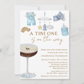 エスプレッソ・マルティニの赤ちゃんシャワーの途中のTiniの1 招待状 (正面)