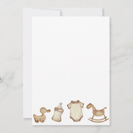 エスプレッソ・マルティニの赤ちゃんシャワーの途中のTiniの1 招待状 (裏面)