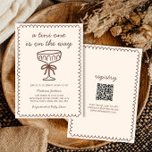 エスプレッソ・マルティニの赤ちゃんシャワーの途中のTiniの1 招待状