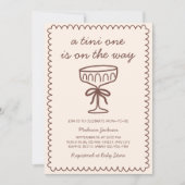 エスプレッソ・マルティニの赤ちゃんシャワーの途中のTiniの1 招待状 (正面)