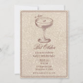 エスプレッソ・マルティニは古いグラム30歳の誕生日 招待状 (正面)