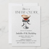 エスプレッソ・マルティニは少し古い誕生日パーティー 招待状 (正面)