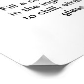 エスプレッソ・マルティニ・カクテルレシピ16"x20"ポスター ポスター (角)