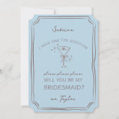 エスプレッソ・マルティーニお願いブライドメイドの提案 カード (正面)