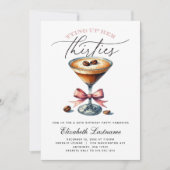 エスプレッソ・マルティーニが30代の誕生日 招待状 (正面)