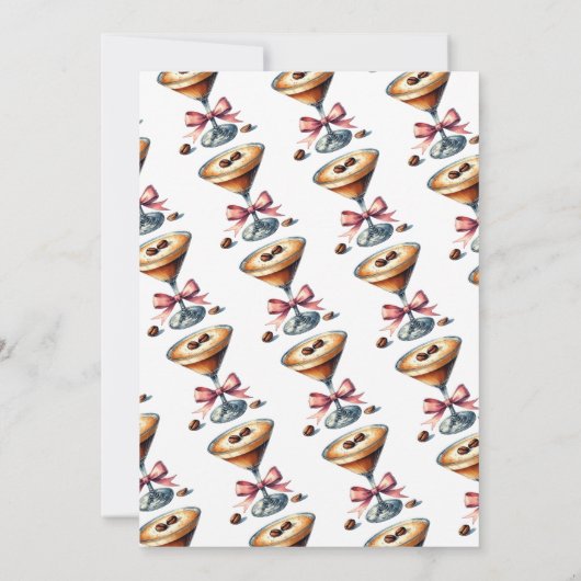 エスプレッソ・マルティーニが30代の誕生日 招待状 (裏面)