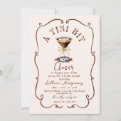 エスプレッソ マーティーニ A Tini bit Closer ウェディング シャワー 招待状 (正面)